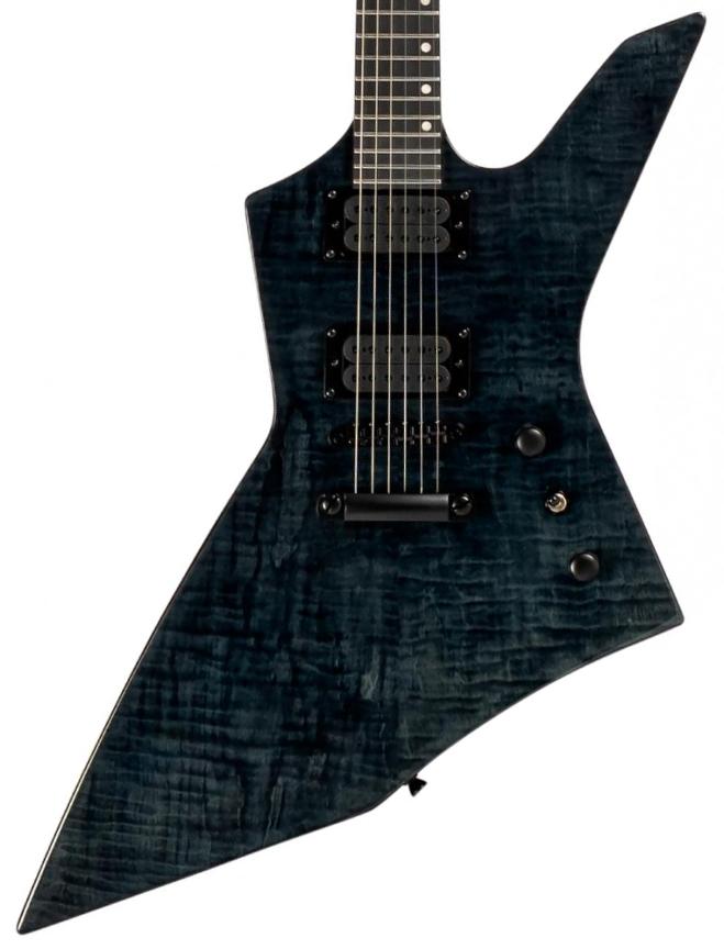 Guitare électrique métal Spira guitars X-500 TBK E - trans black