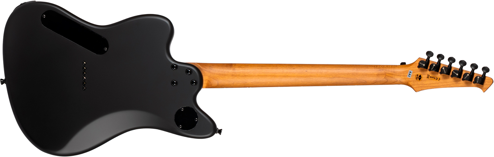 Spira Guitars J400 Mbk 2h Ht Rw - Black Satin - Guitare Électrique Double Cut - Variation 1