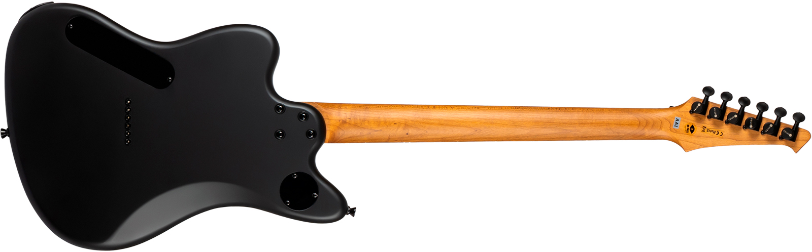 Spira Guitars J400 Mbk Baryton 2h Ht Eb - Black Satin - Guitare Électrique Baryton - Variation 1