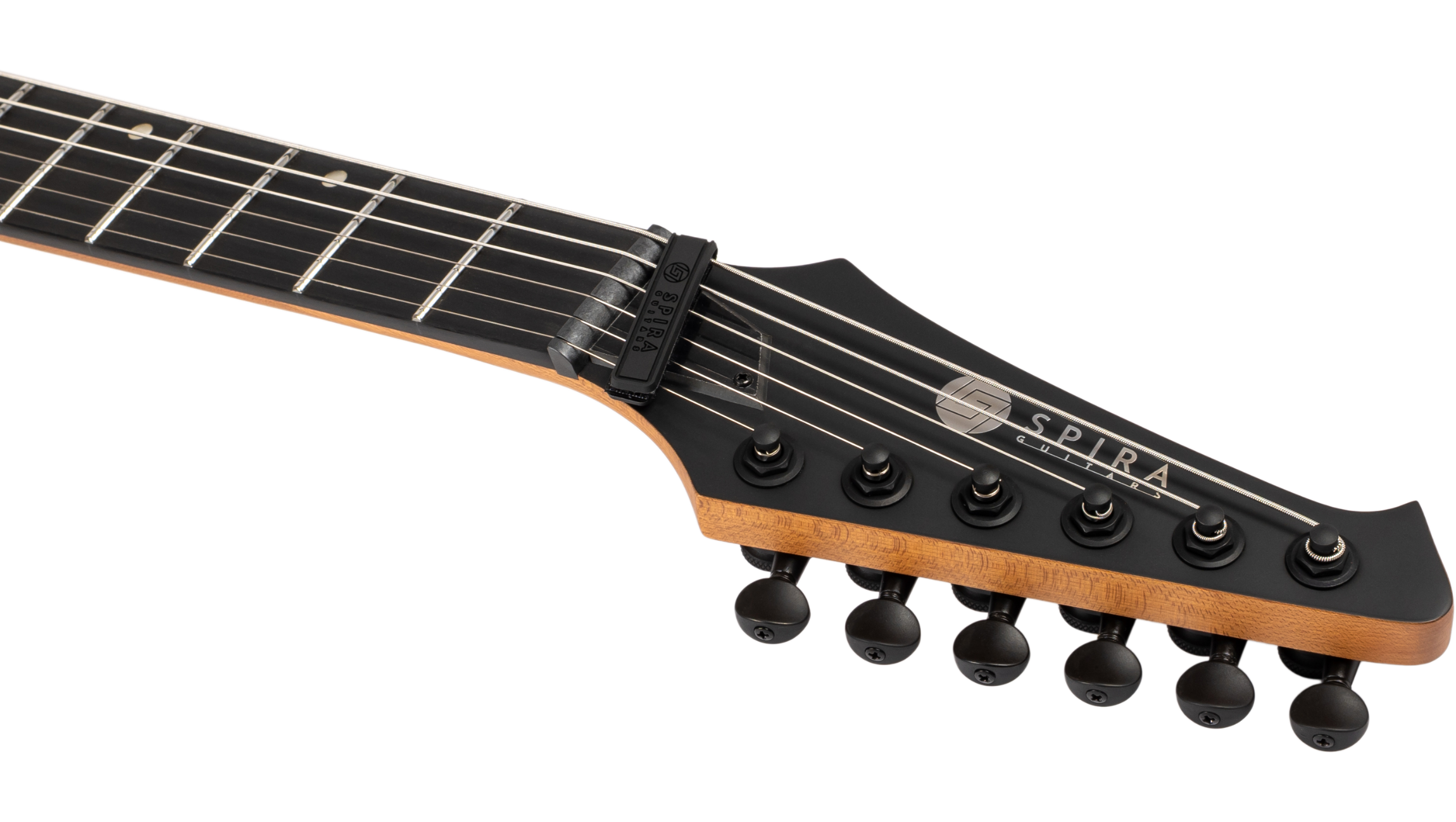 Spira Guitars J400 Mbk Baryton 2h Ht Eb - Black Satin - Guitare Électrique Baryton - Variation 4