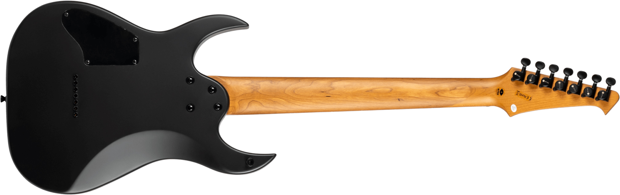 Spira Guitars S407 Mbk 7c Baryton 2h Ht Eb - Satin Black - Guitare Électrique Baryton - Variation 1