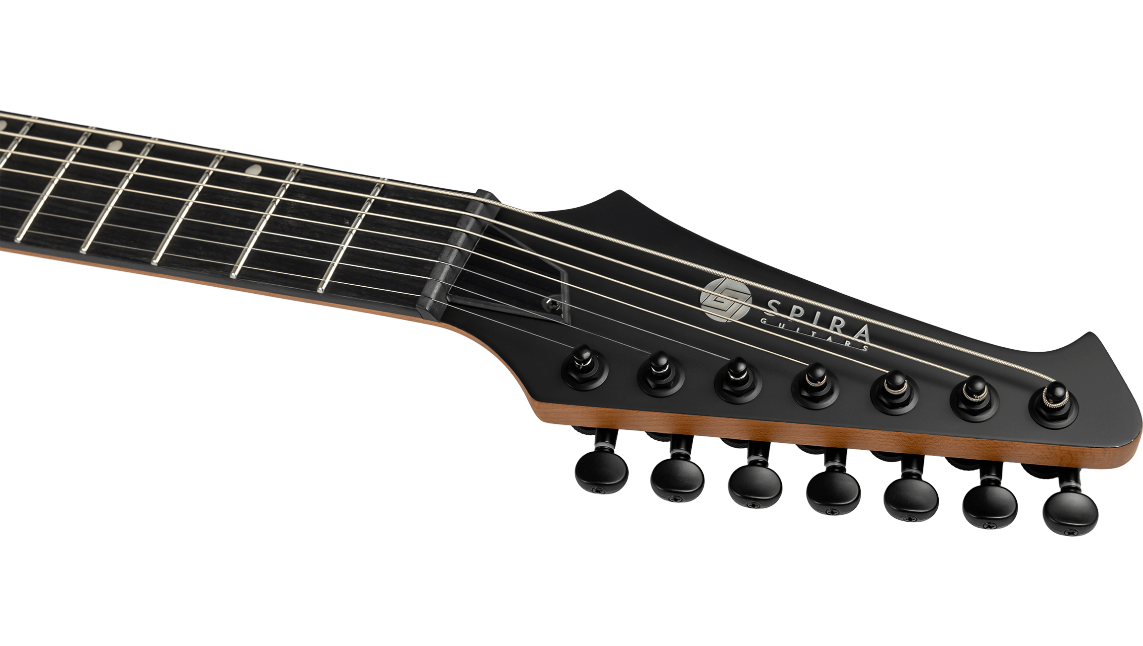 Spira Guitars S407 Mwr 7c Baryton 2h Ht Eb - Wine Red Satin - Guitare Électrique Baryton - Variation 4