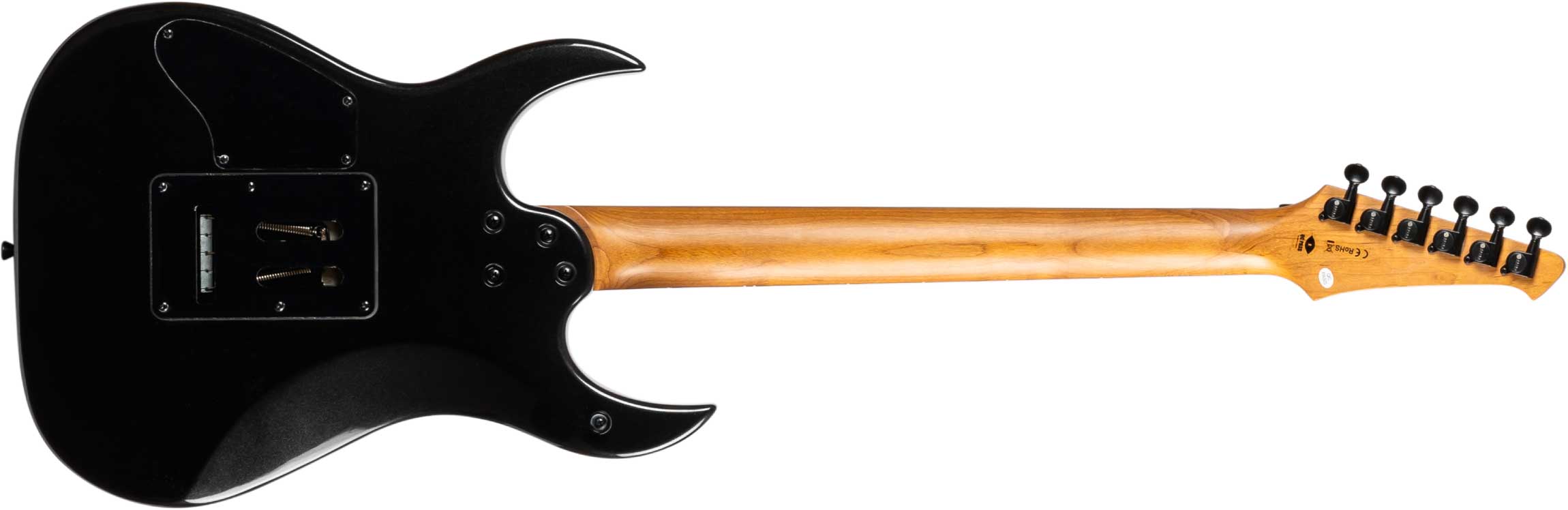 Spira Guitars S420 Bk 2h Fr Eb - Black - Guitare Électrique Forme Str - Variation 1