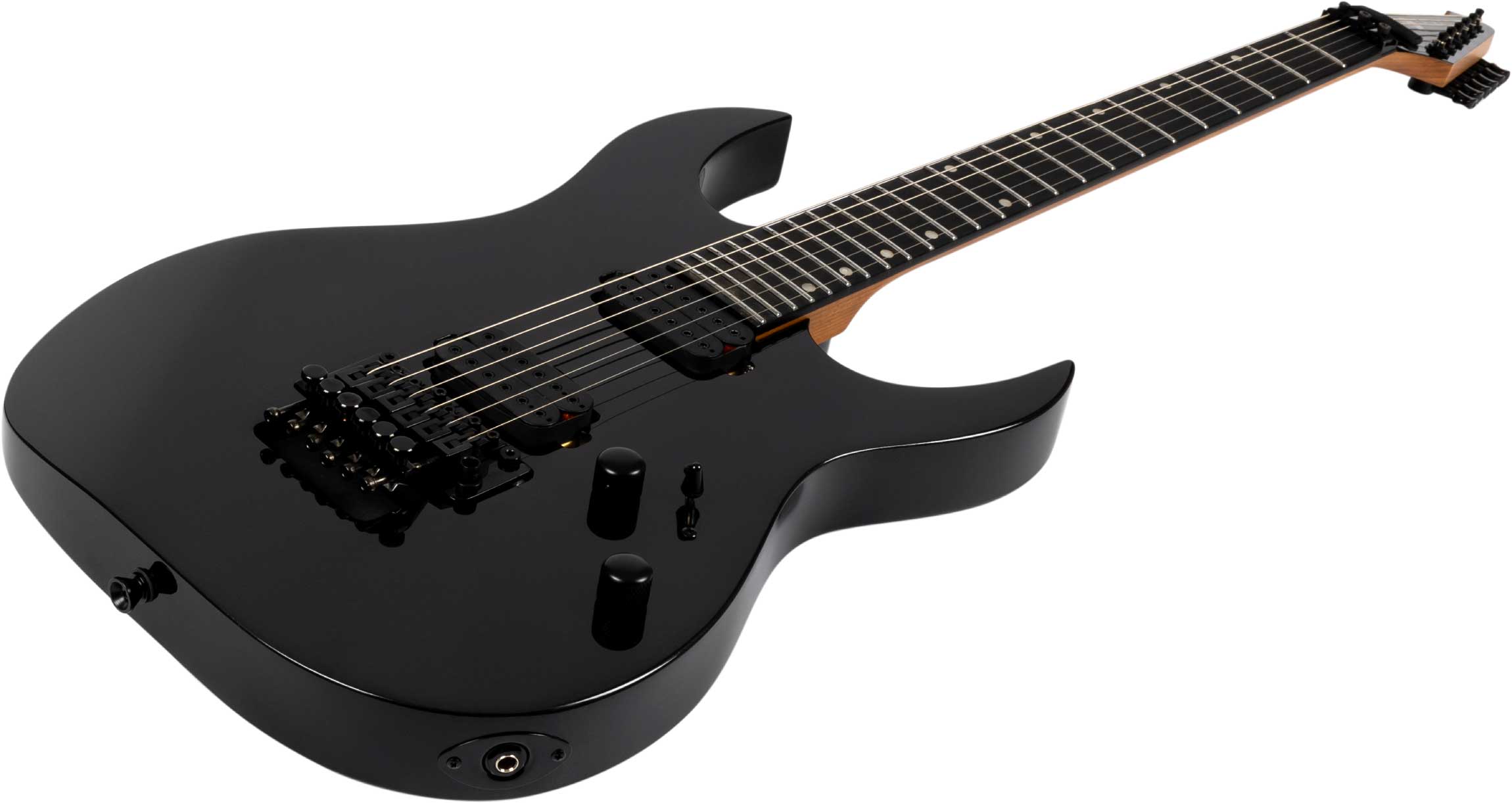 Spira Guitars S420 Bk 2h Fr Eb - Black - Guitare Électrique Forme Str - Variation 2
