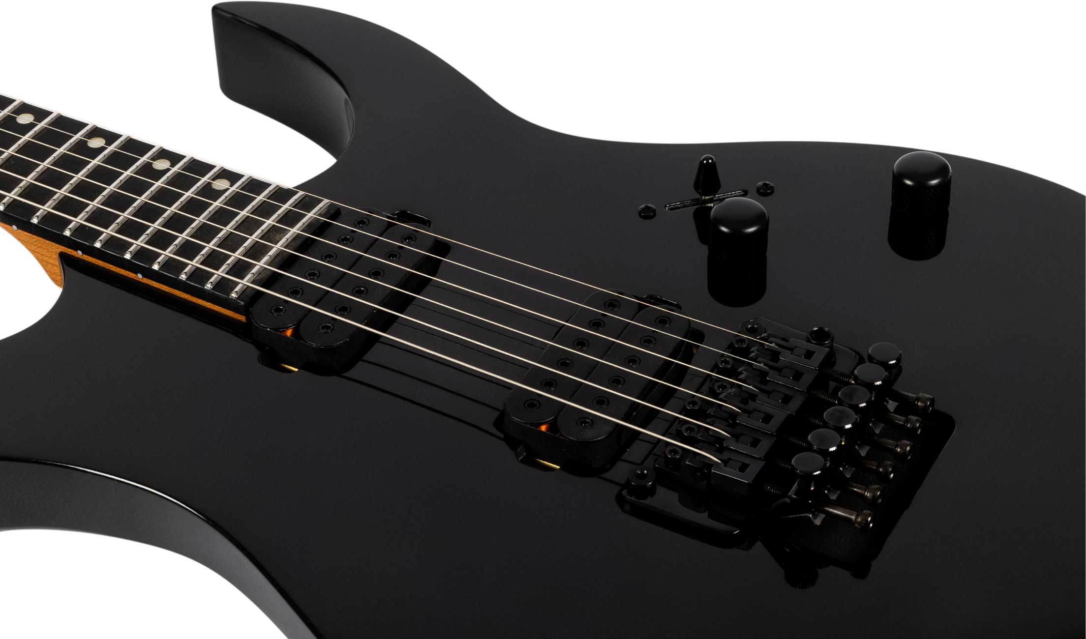 Spira Guitars S420 Bk 2h Fr Eb - Black - Guitare Électrique Forme Str - Variation 3