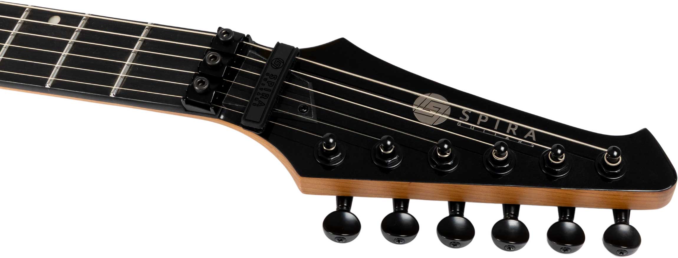 Spira Guitars S420 Bk 2h Fr Eb - Black - Guitare Électrique Forme Str - Variation 4