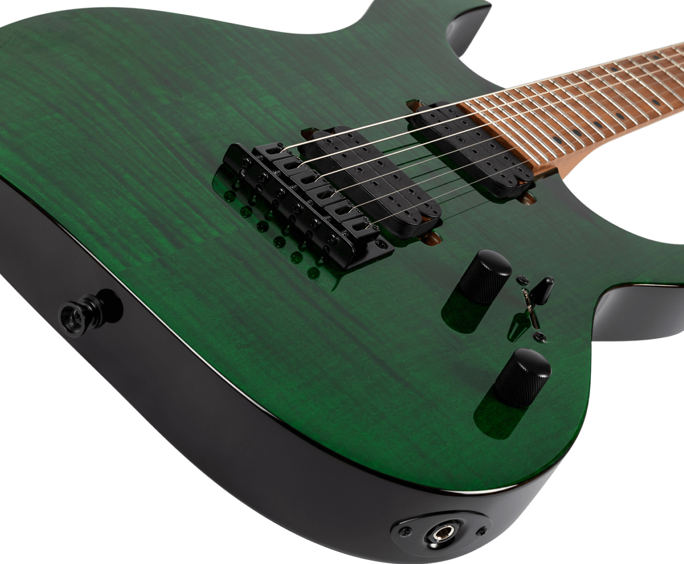Spira Guitars S450 Tgr 2h Ht Mn - Trans Green - Guitare Électrique MÉtal - Variation 3