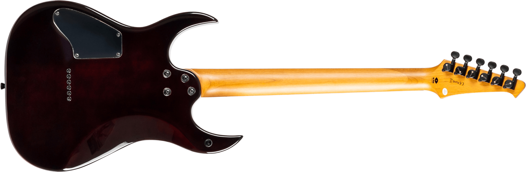 Spira Guitars S450 Trd 2h Ht Mn - Trans Red/black - Guitare Électrique MÉtal - Variation 1