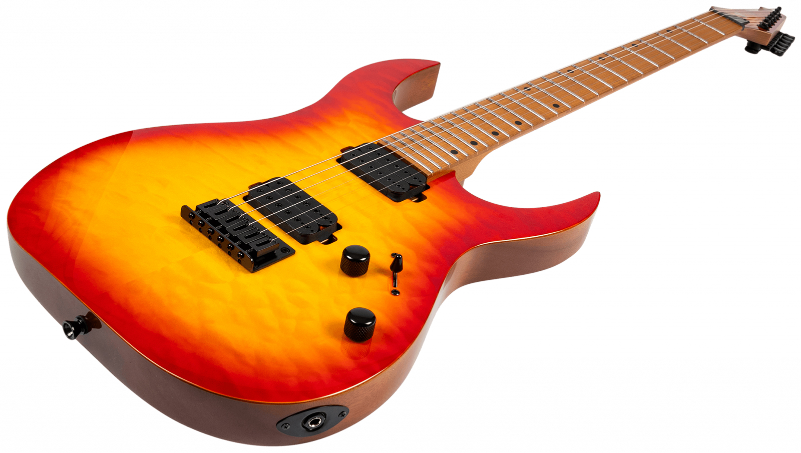 Spira Guitars S500 Qfb 2h Ht Mn - Fireburst - Guitare Électrique Forme Str - Variation 2