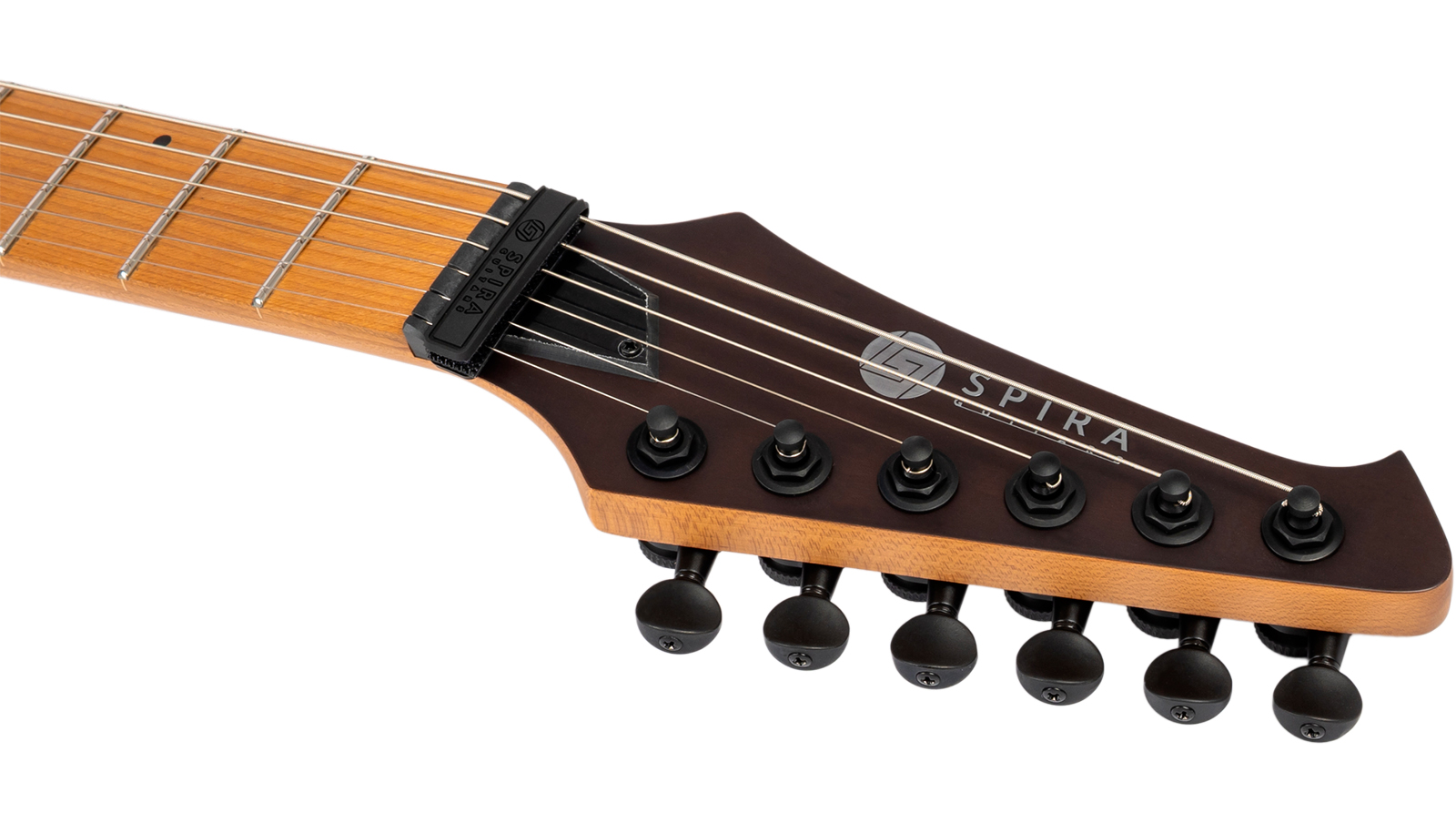 Spira Guitars S600 Agy 2h Ht Eb - Stained Dark Grey - Guitare Électrique Forme Str - Variation 4