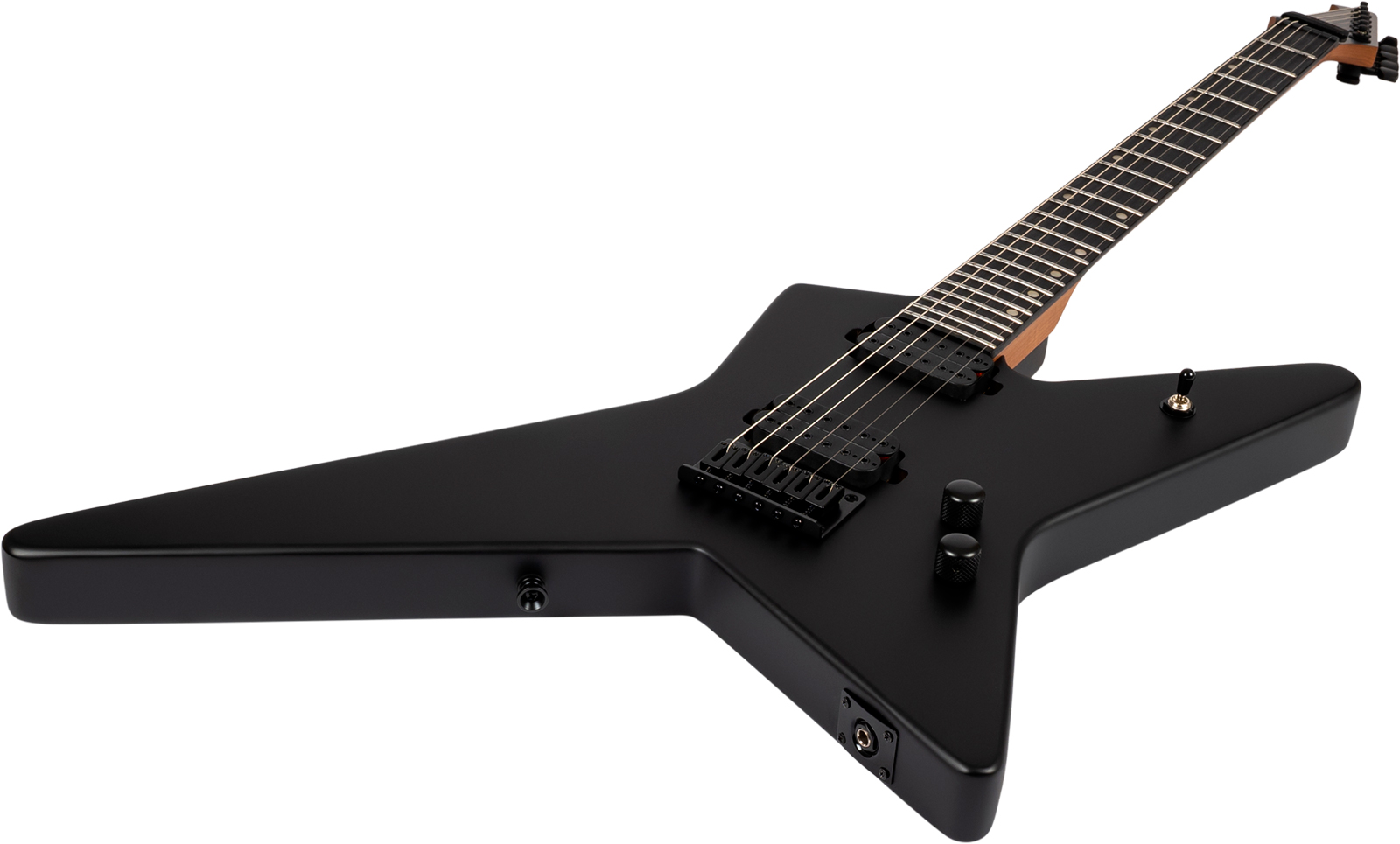 Spira Guitars Sr400 Mbk 2h Ht Eb - Black Satin - Guitare Électrique MÉtal - Variation 2
