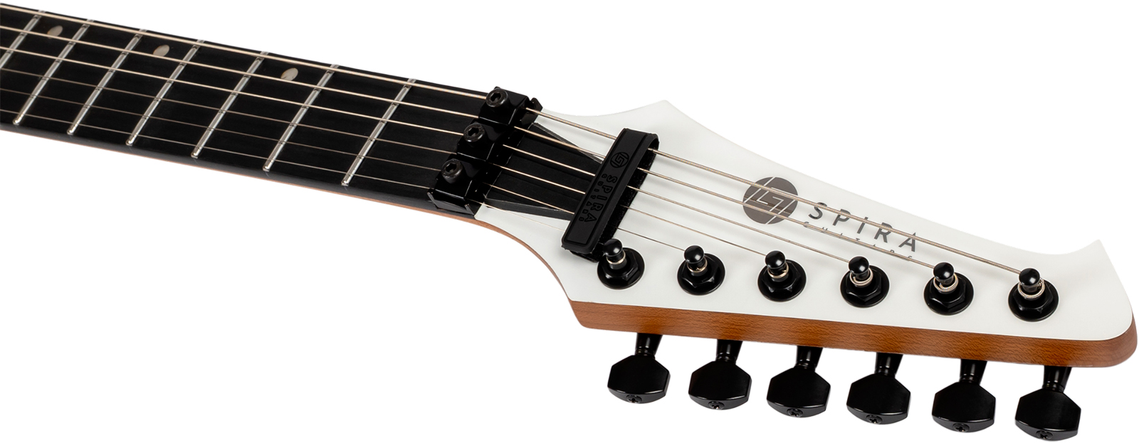 Spira Guitars Sr420 Wh 1h Fr Eb - White Satin - Guitare Électrique MÉtal - Variation 4