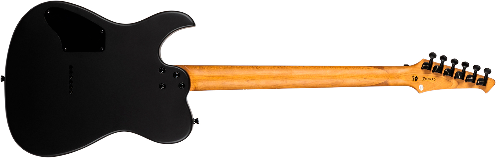 Spira Guitars T400 Mbk Baryton 2h Ht Eb - Black Satin - Guitare Électrique Baryton - Variation 1