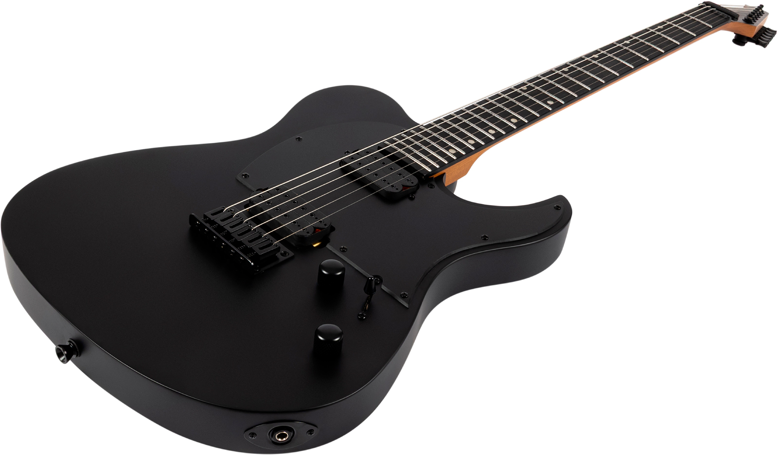 Spira Guitars T400 Mbk Baryton 2h Ht Eb - Black Satin - Guitare Électrique Baryton - Variation 2