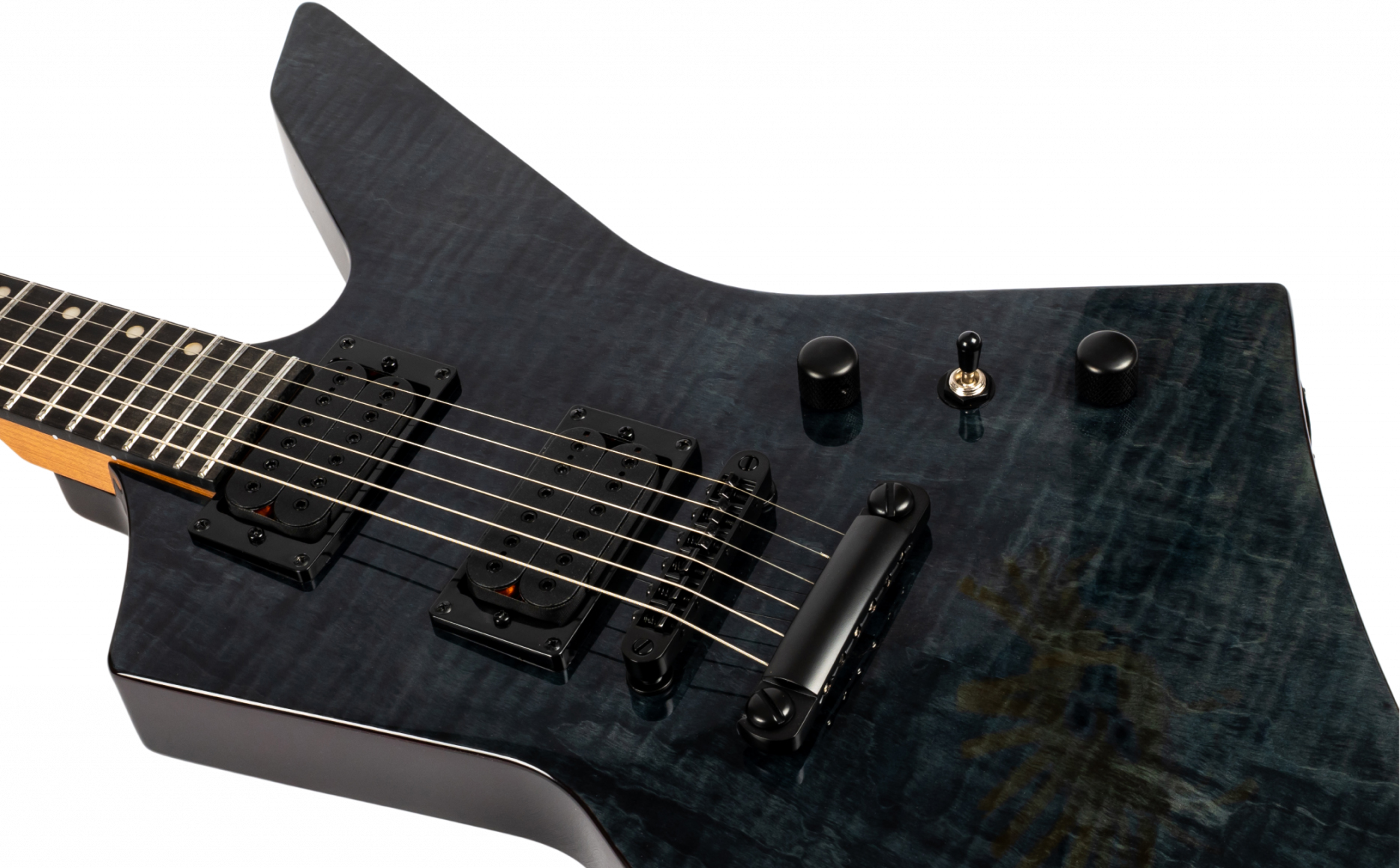 Spira Guitars T500 Tbk E 2h Ht Eb - Trans Black - Guitare Électrique MÉtal - Variation 3