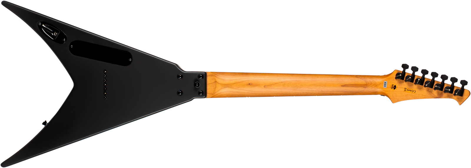 Spira Guitars V407 Mbk 7c 2h Ht Eb - Black Satin - Guitare Électrique MÉtal - Variation 1