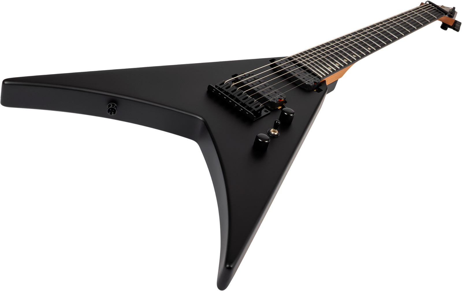 Spira Guitars V407 Mbk 7c 2h Ht Eb - Black Satin - Guitare Électrique MÉtal - Variation 2