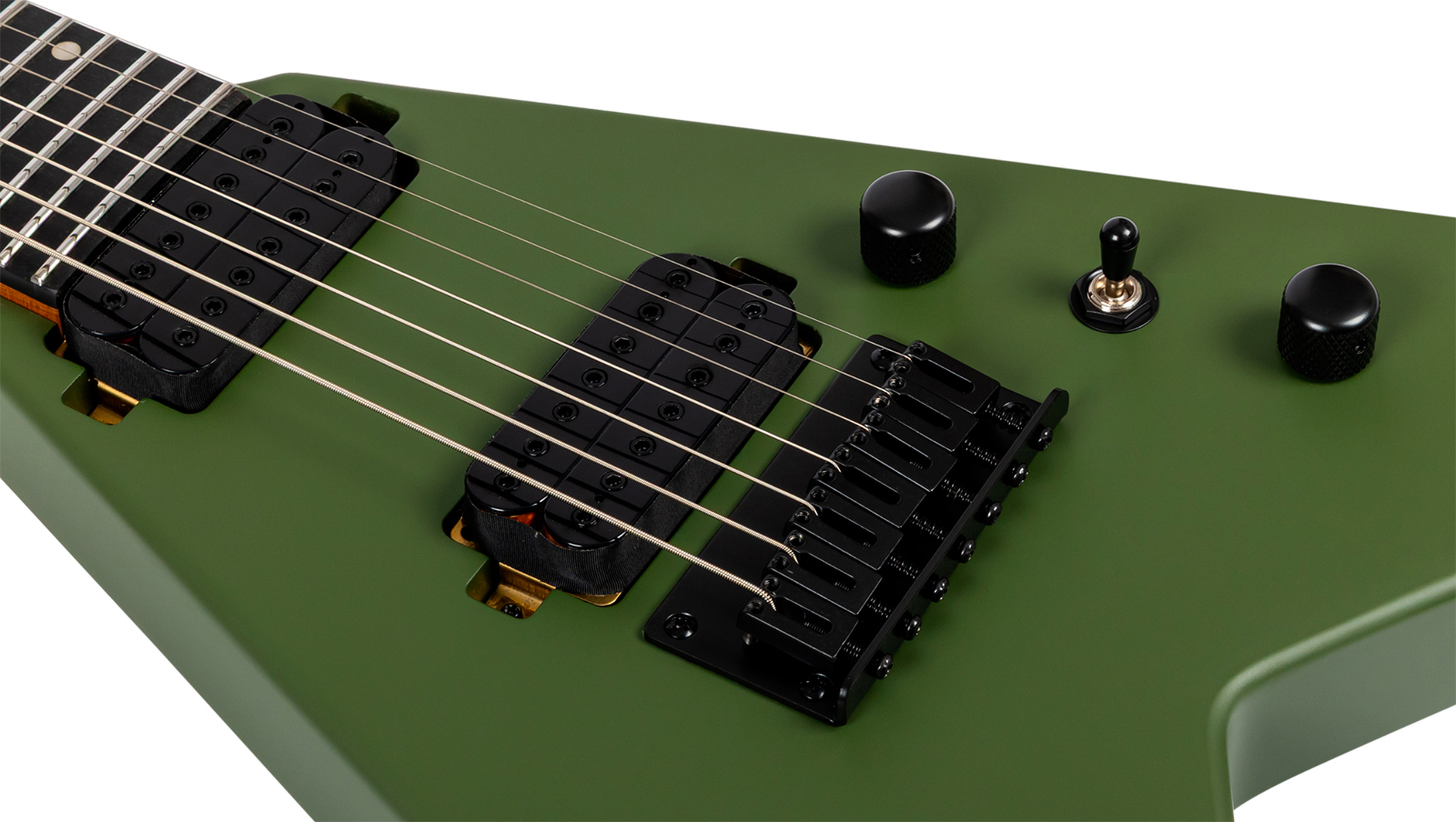 Spira Guitars V407 Mgr 7c 2h Ht Eb - Green Satin - Guitare Électrique MÉtal - Variation 3