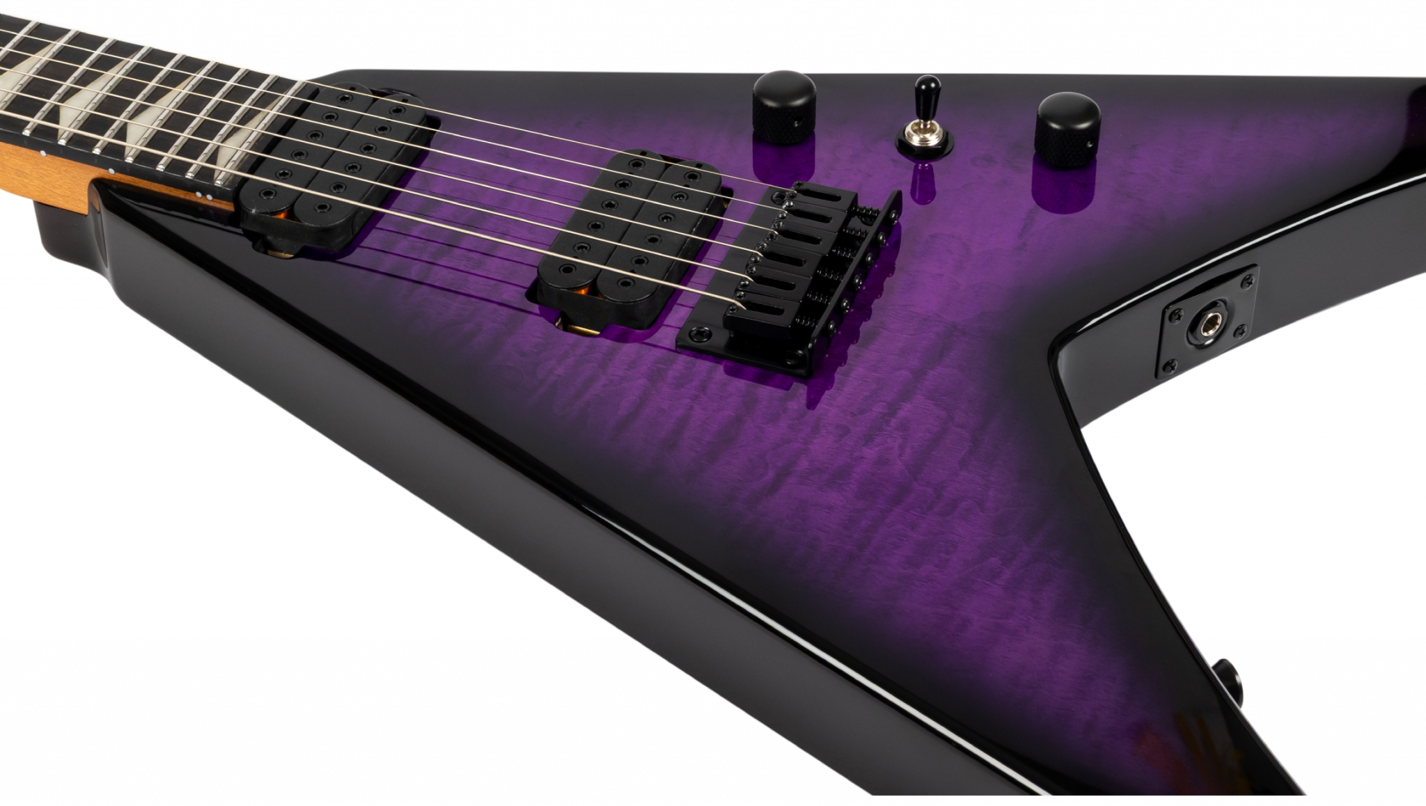 Spira Guitars V500 Tpp E 2h Ht Eb - Trans Purple - Guitare Électrique MÉtal - Variation 3