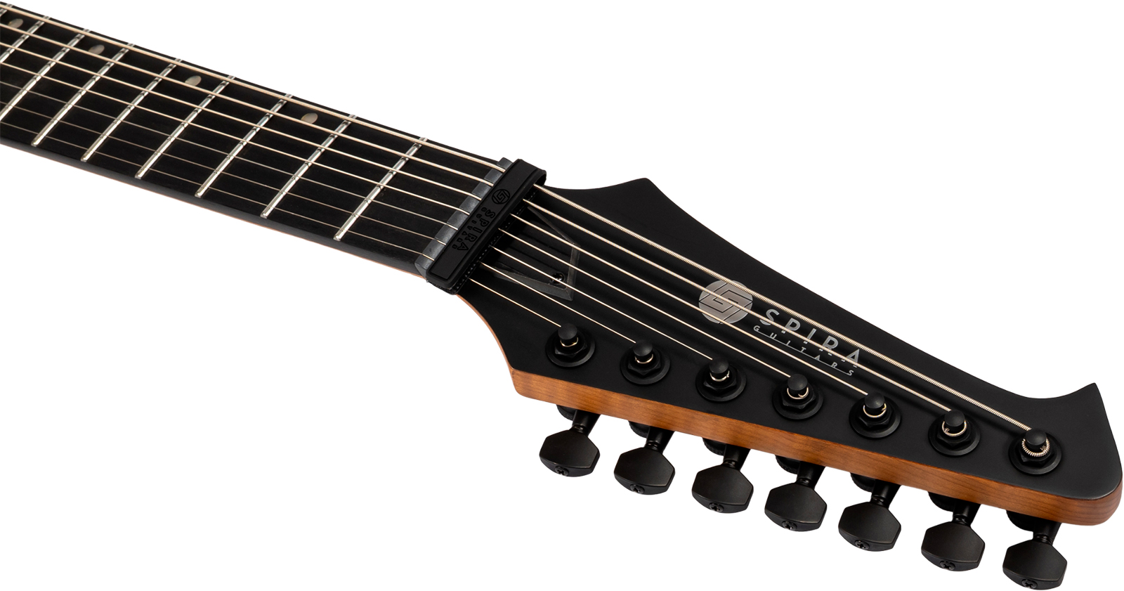 Spira Guitars X407 Mbk 7c 2h Ht Mn - Black Satin - Guitare Électrique MÉtal - Variation 4
