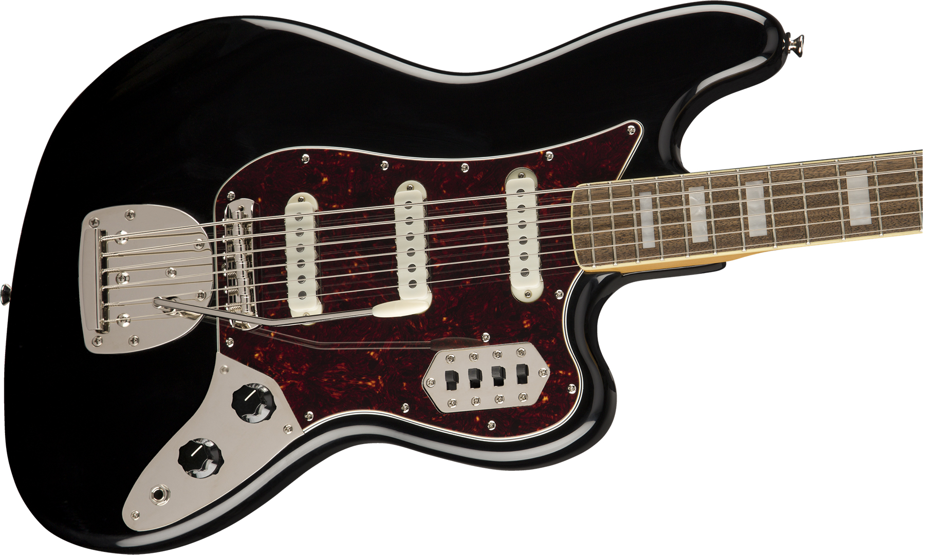 Squier Bass Vi Classic Vibe 2019 Sss Trem Lau - Black - Guitare Électrique Forme Str - Variation 2