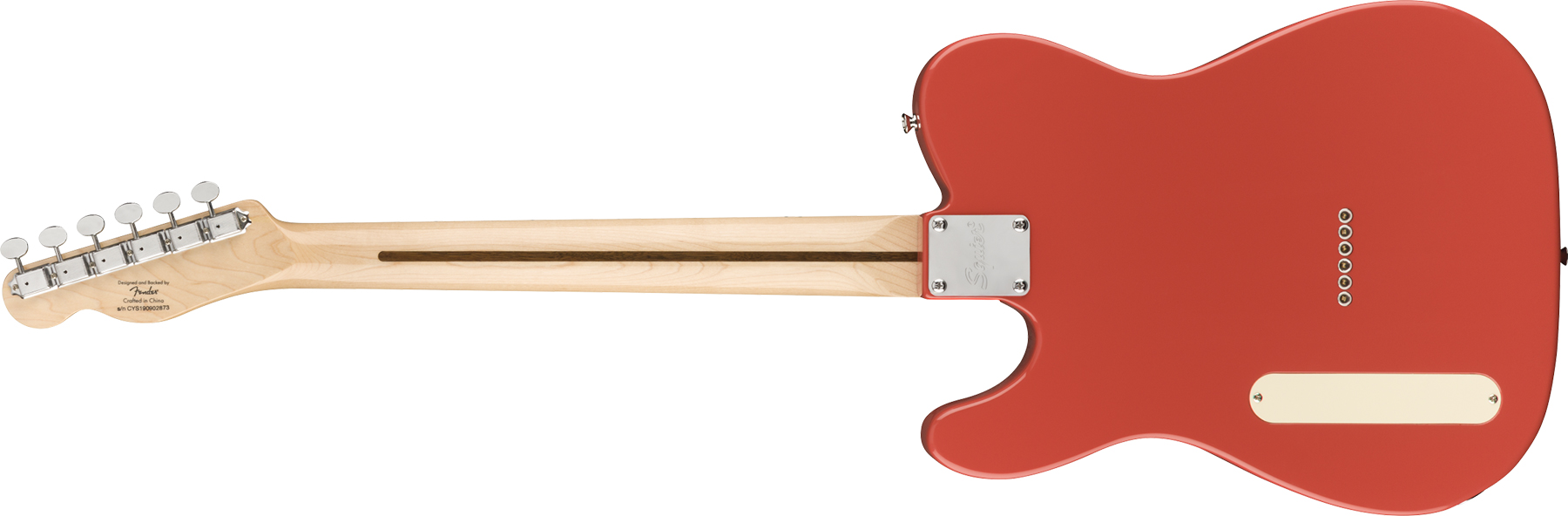 Squier Tele Thinline Cabronita Paranormal Ss Ht Mn - Fiesta Red - Guitare Électrique 1/2 Caisse - Variation 1