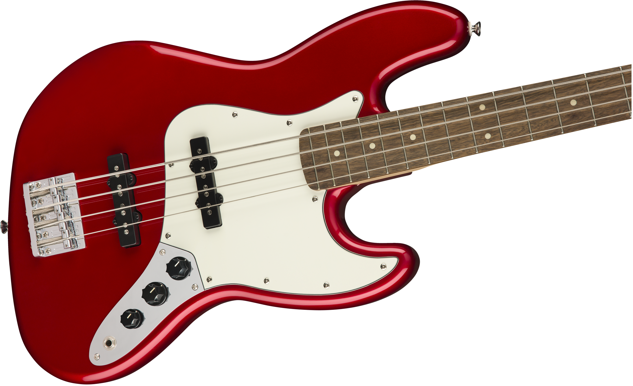 Squier Contemporary Jazz Bass Lau - Metallic Red - Basse Électrique Solid Body - Variation 3