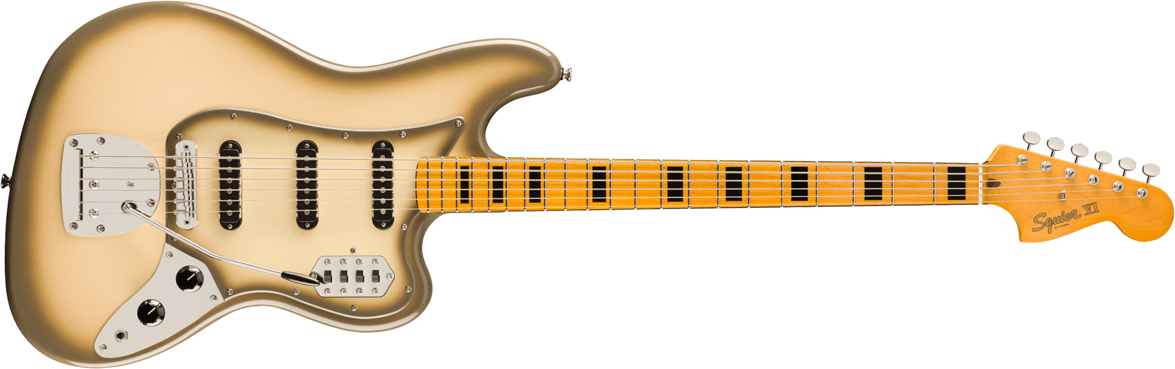 Squier Bass Vi Classic Vibe Fsr Ltd 3s Trem Mn - Antigua - Basse Électrique Solid Body - Main picture