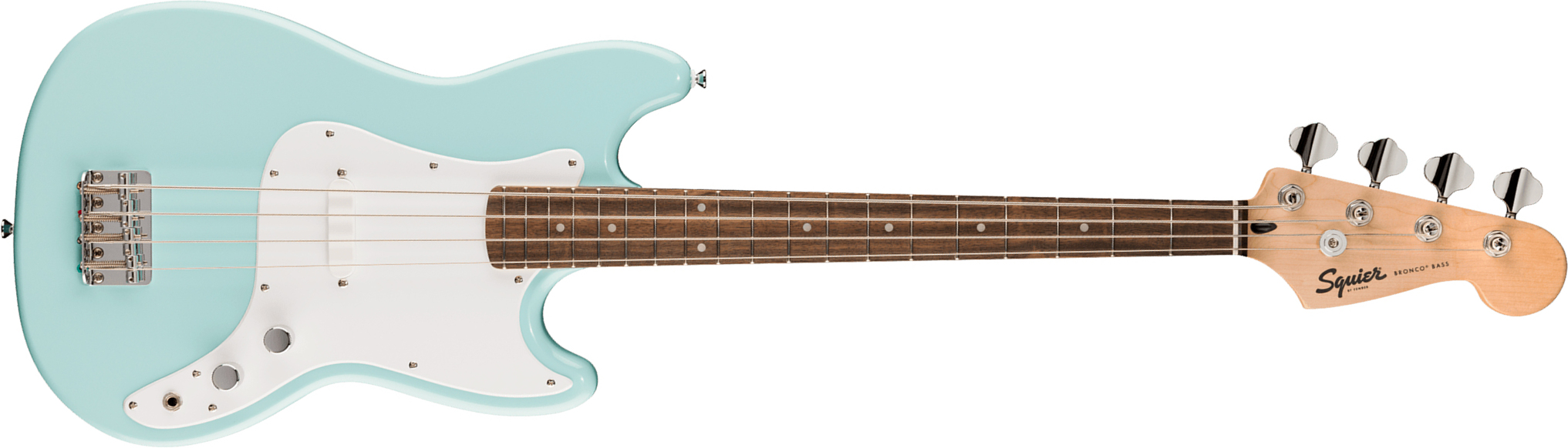 Squier Bronco Bass Sonic Lau - Daphne Blue - Basse Électrique Solid Body - Main picture