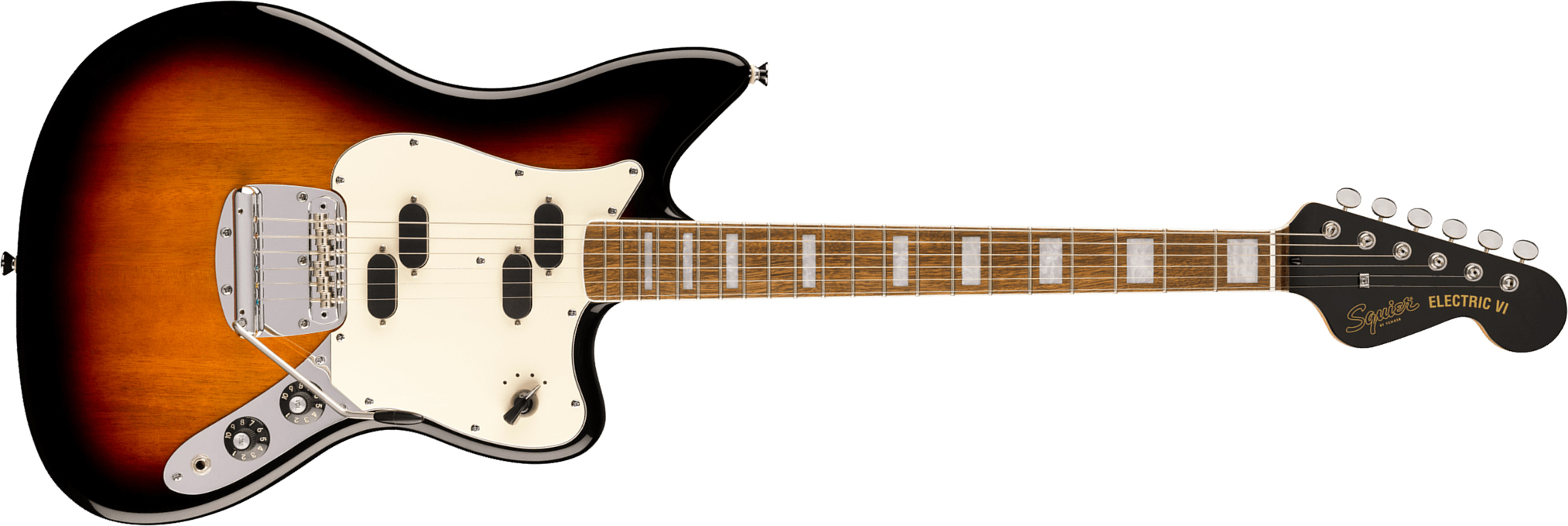 Squier Electric Vi Paranormal Shsc 2s Trem Lau - 3-color Sunburst - Guitare Électrique RÉtro Rock - Main picture