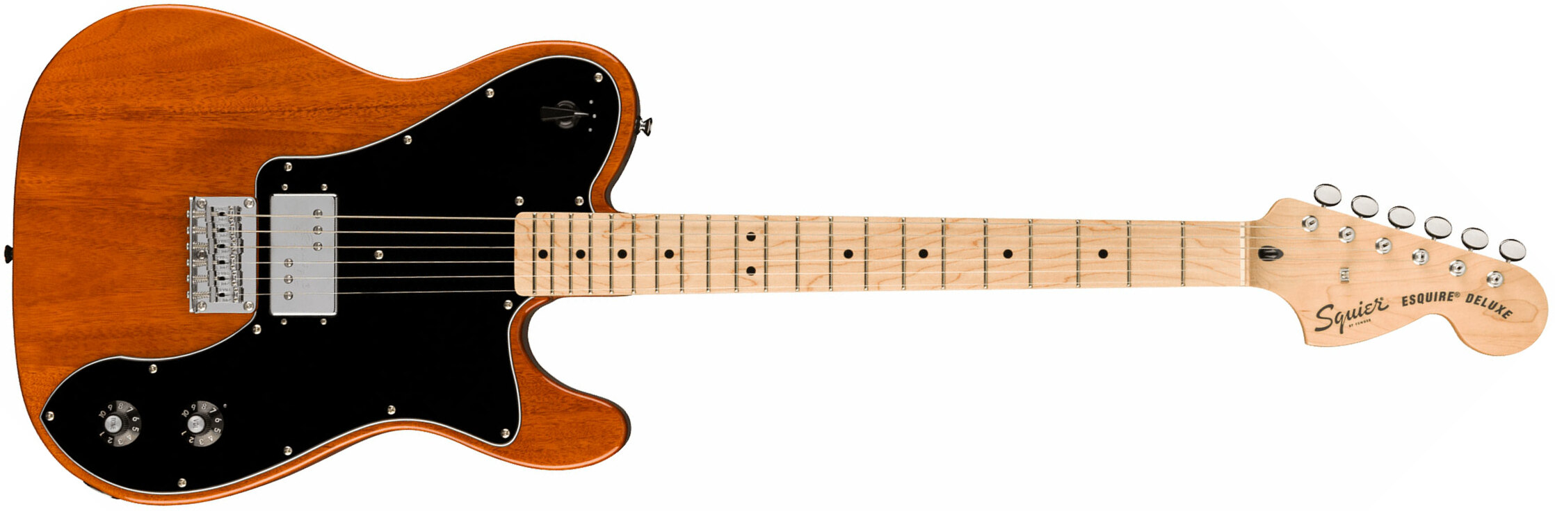 Squier Esquire Deluxe Paranormal 1h Ht Mn - Mocha - Guitare Électrique Forme Str - Main picture