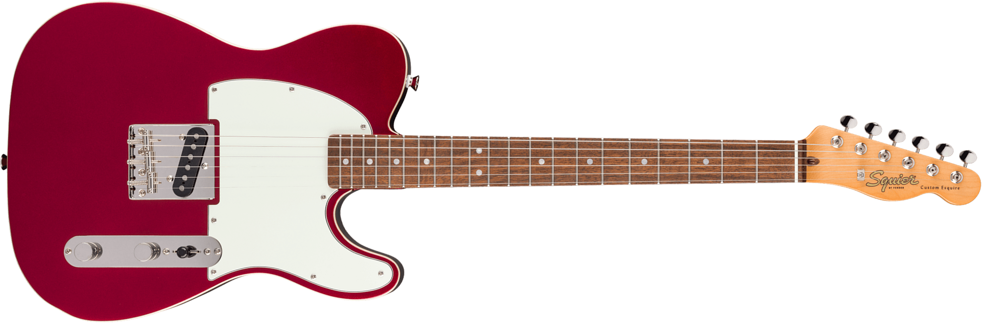 Squier Esquire / Tele Custom Classic Vibe 1s Ht Lau - Candy Apple Red - Guitare Électrique Forme Tel - Main picture