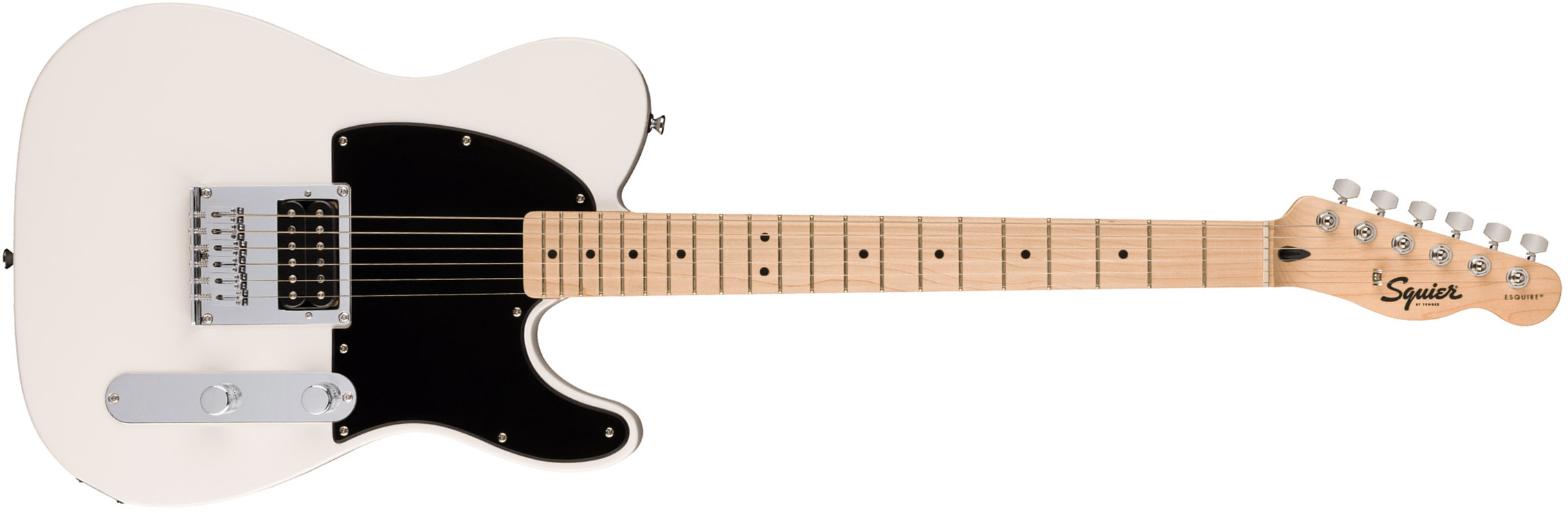 Squier Esquire/tele Sonic H Ht Mn - Arctic White - Guitare Électrique Forme Tel - Main picture