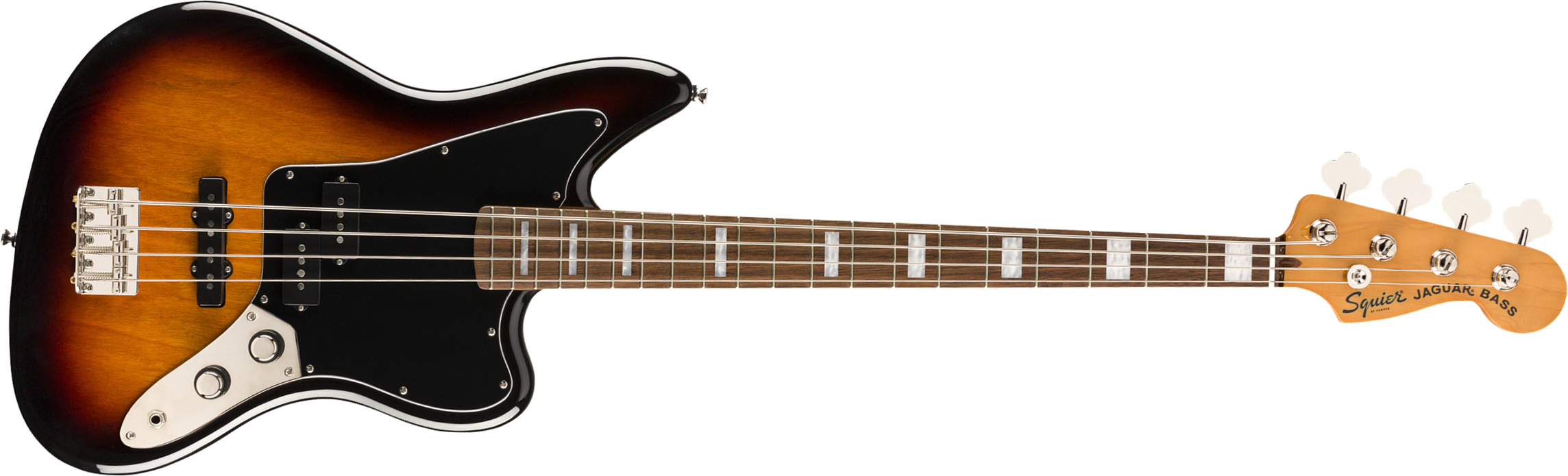 Squier Jaguar Bass Classic Vibe Lau 2019 - 3-color Sunburst - Basse Électrique Solid Body - Main picture