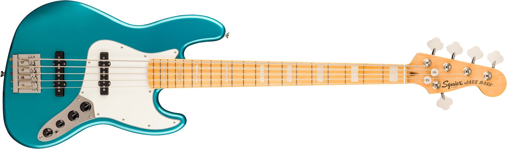 Squier Jazz Bass 70s Active V Classic Vibe 5c Mn - Ocean Turquoise - Basse Électrique Solid Body - Main picture