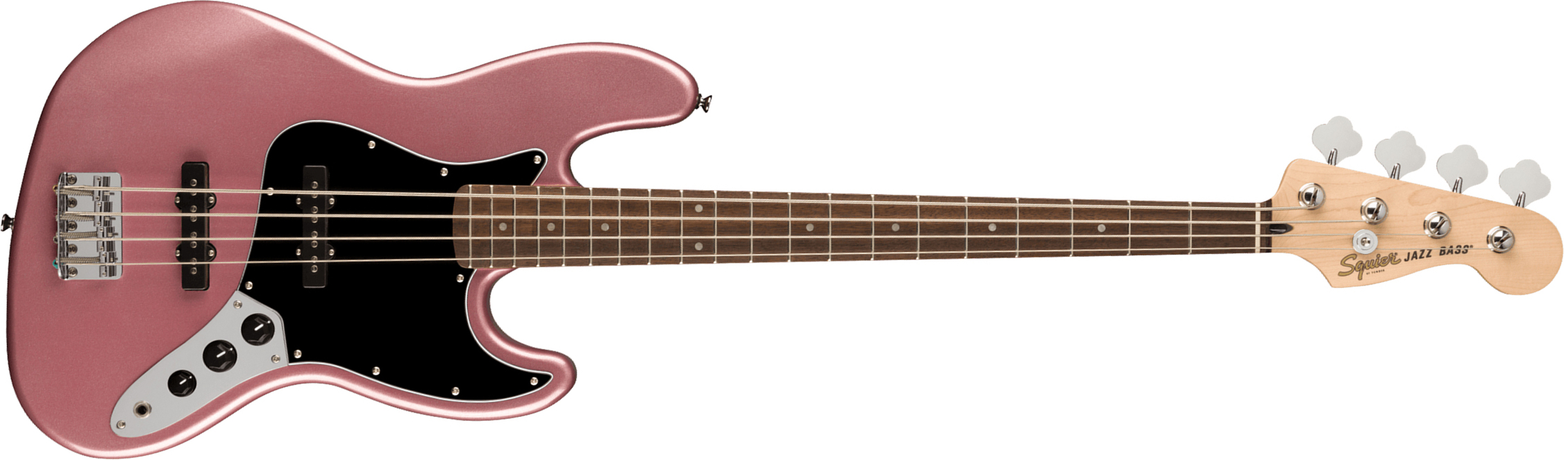 Squier Jazz Bass Affinity 2021 Lau - Burgundy Mist - Basse Électrique Solid Body - Main picture