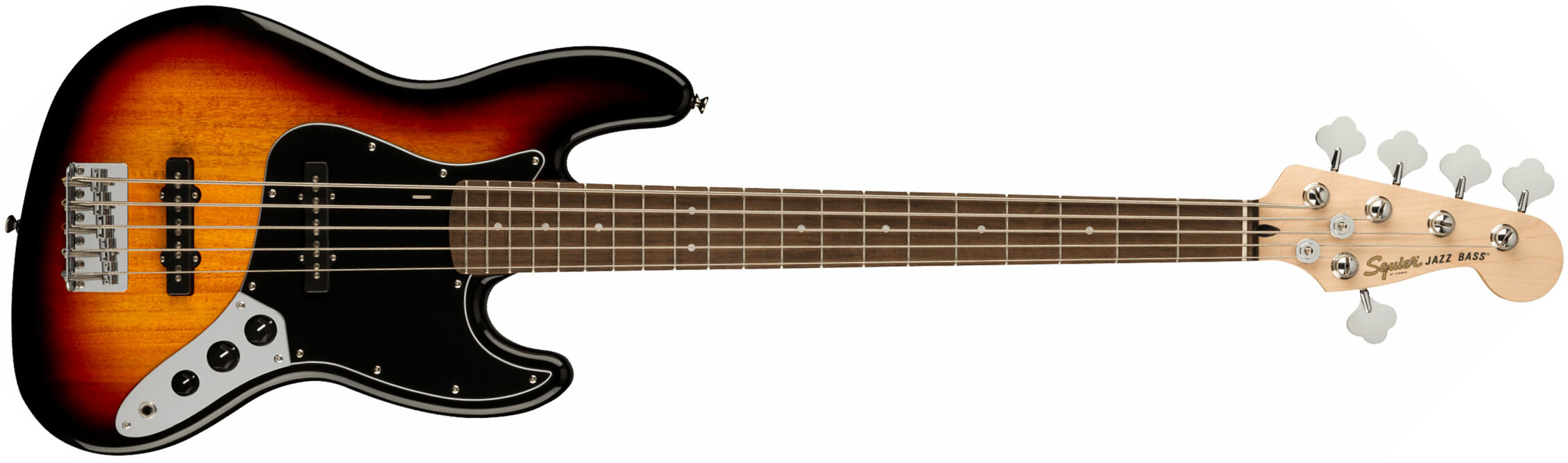 Squier Jazz Bass Affinity V 2021 5-cordes Lau - 3-color Sunburst - Basse Électrique Solid Body - Main picture