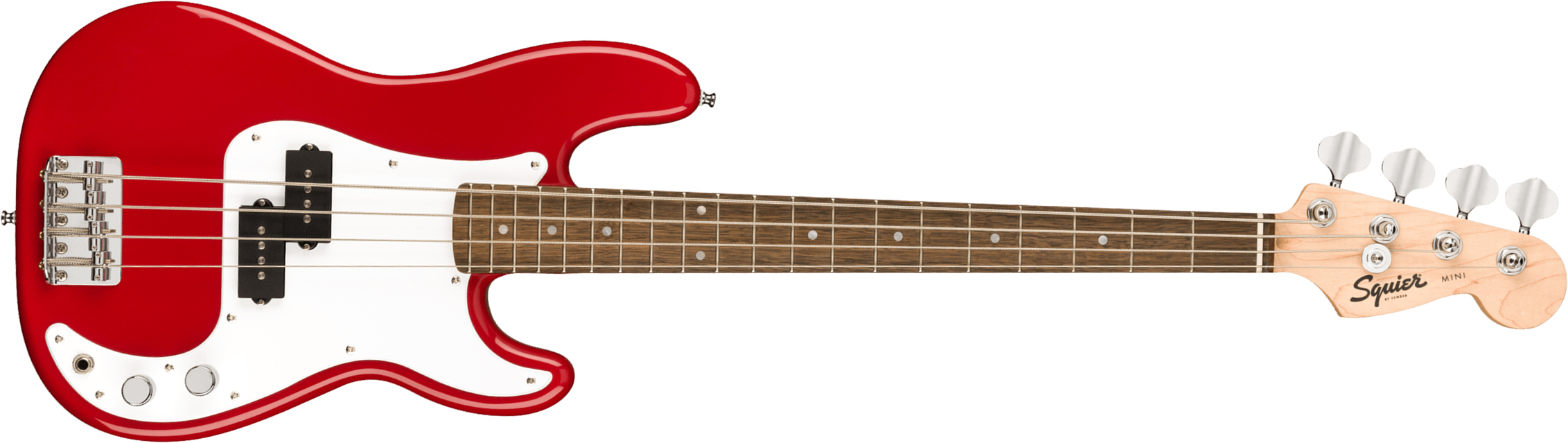 Squier Mini Precision Bass Bullet Lau - Dakota Red - Basse Électrique Enfants - Main picture