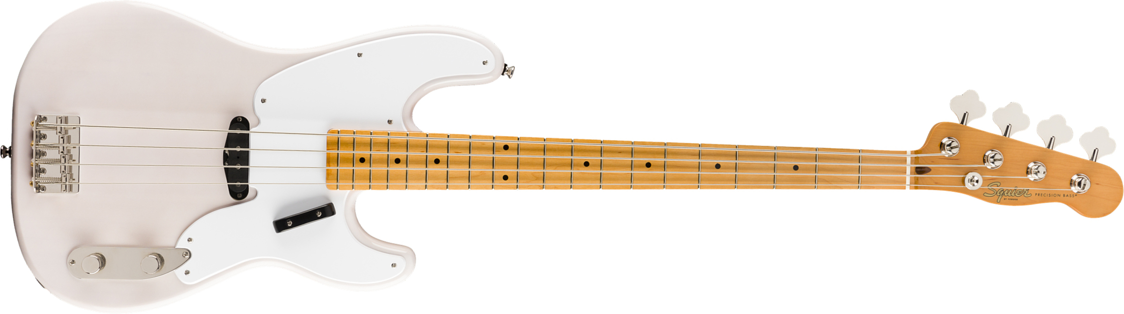 Squier Precision Bass '50s Classic Vibe 2019 Mn - White Blonde - Basse Électrique Solid Body - Main picture