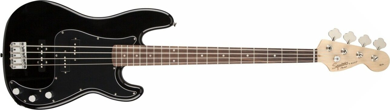 Squier Precision Bass Affinity Series Pj (rw) - Black - Basse Électrique Solid Body - Main picture