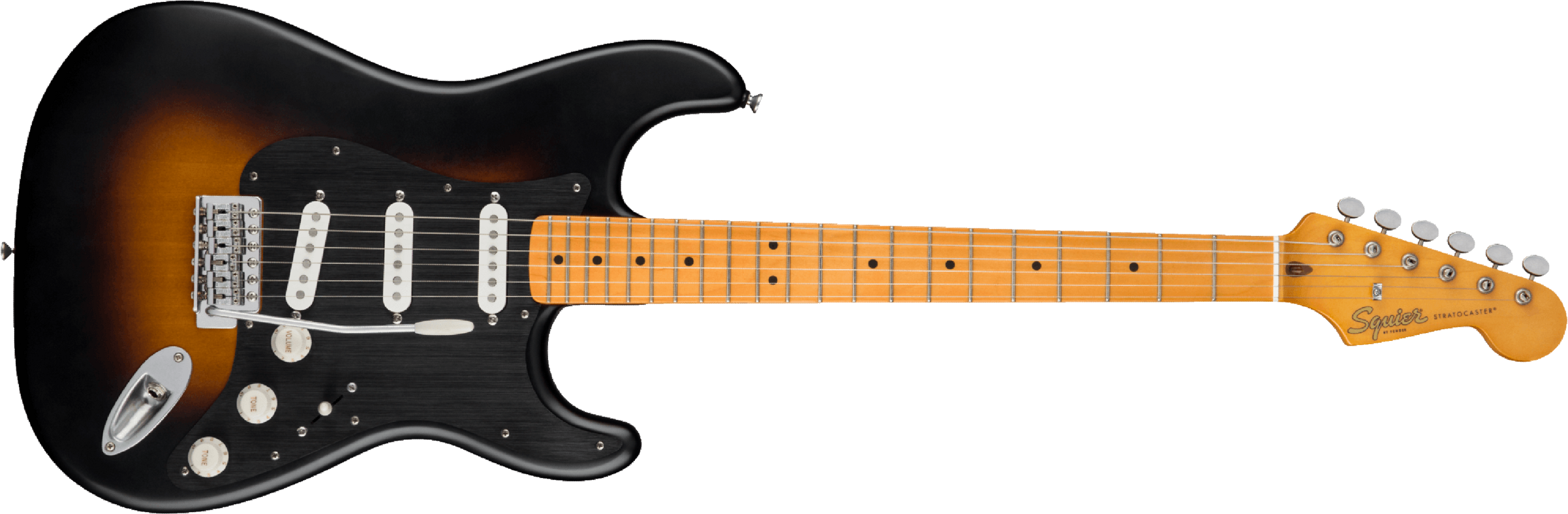 Squier Strat 40th Anniversary Vintage Edition Mn - Satin Wide 2-color Sunburst - Guitare Électrique Forme Str - Main picture