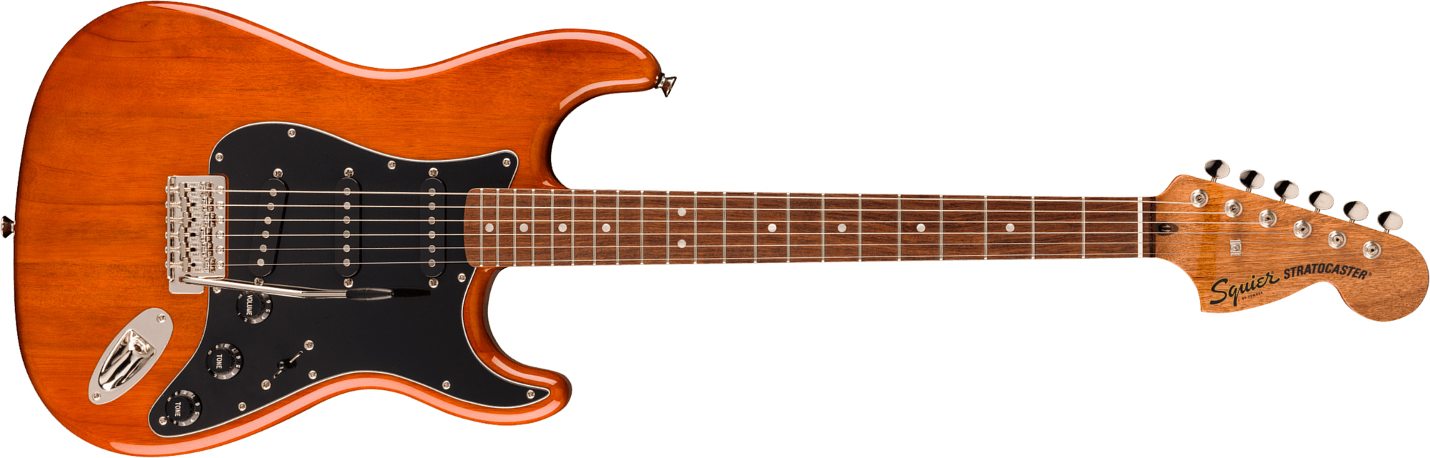 Squier Strat 70s Classic Vibe Fsr Ltd 3s Trem Lau - Mocha - Guitare Électrique Forme Str - Main picture