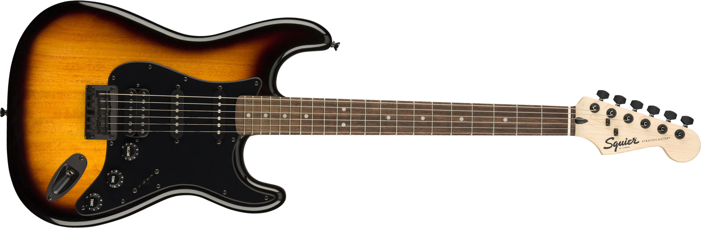 Squier Strat Bullet Fsr Ltd Hss Ht Lau - 2-color Sunburst - Guitare Électrique Forme Str - Main picture