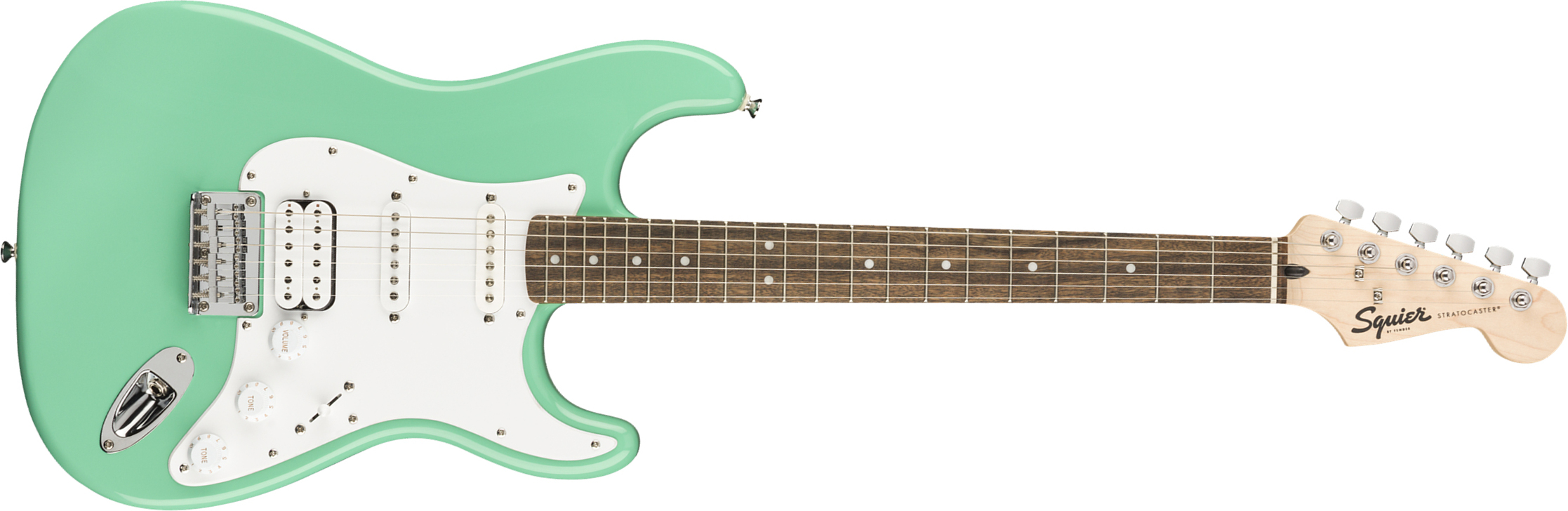 Squier Strat Bullet Fsr Ltd Hss Ht Lau - Sea Foam Green - Guitare Électrique Forme Str - Main picture