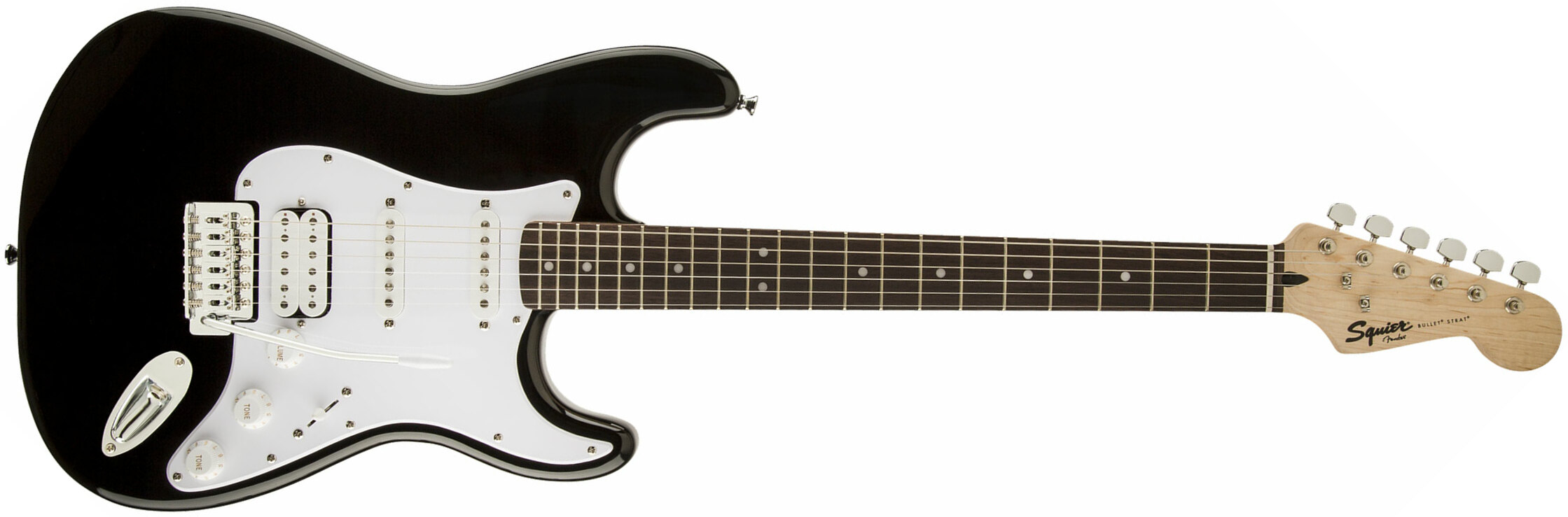 Squier Strat Bullet Hss Lau 2019 - Black - Guitare Électrique Forme Str - Main picture