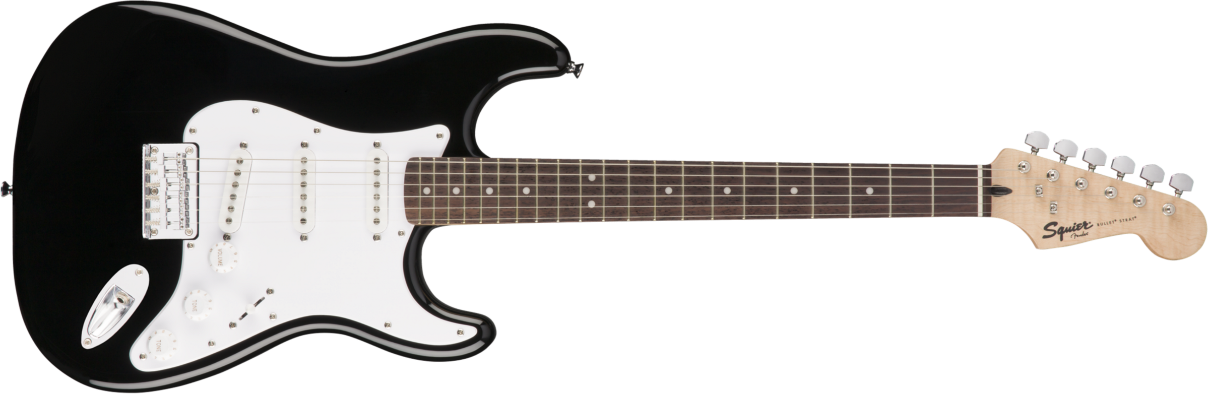 Squier Strat Bullet Ht 3s Lau - Black - Guitare Électrique Forme Str - Main picture