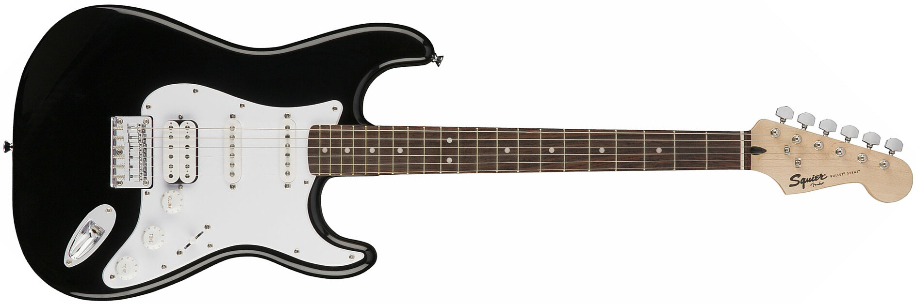 Squier Strat Bullet Ht Hss Rw - Black - Guitare Électrique Forme Str - Main picture