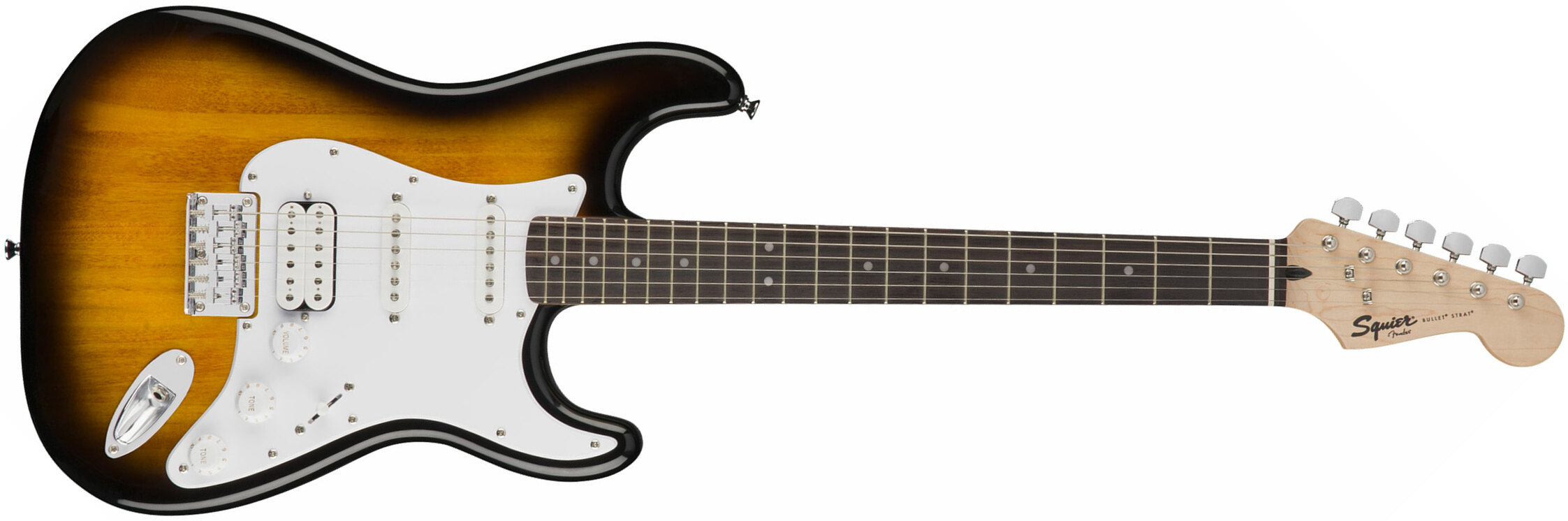 Squier Strat Bullet Ht Hss Rw - Brown Sunburst - Guitare Électrique Forme Str - Main picture