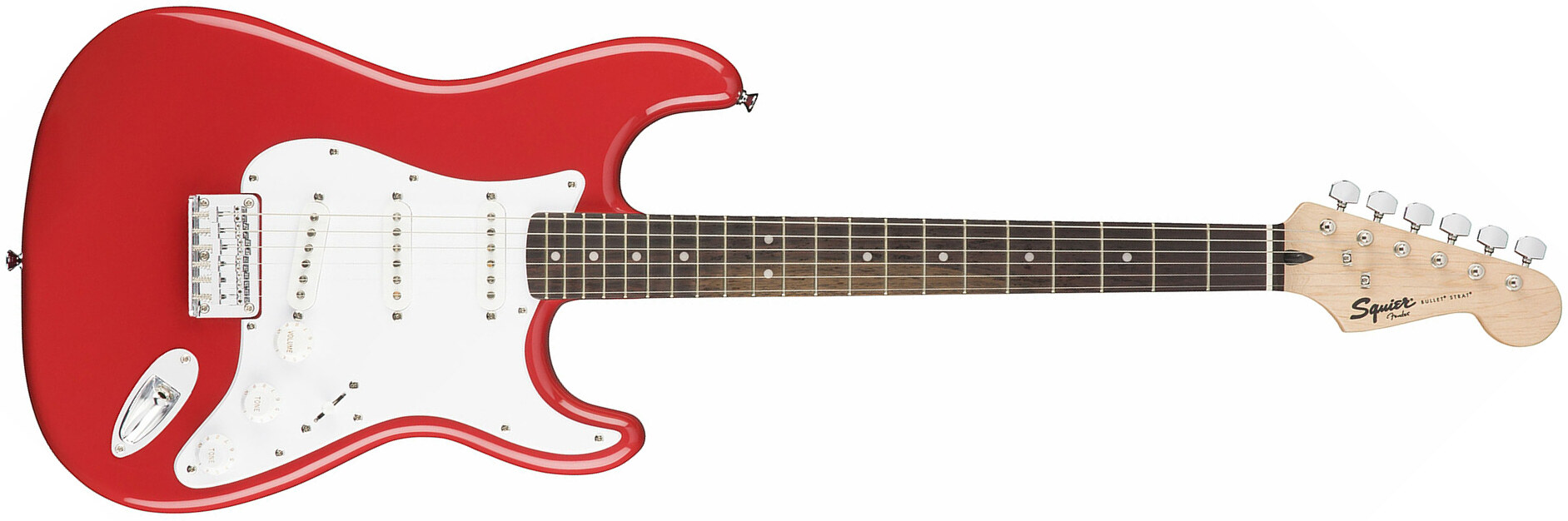 Squier Strat Bullet Ht Sss Rw - Fiesta Red - Guitare Électrique Forme Str - Main picture