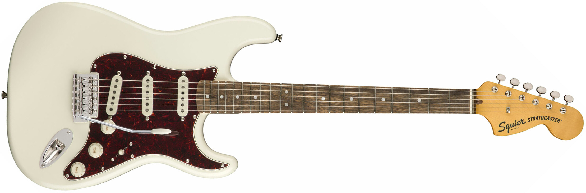 Squier Strat Classic Vibe 70s 2019 Lau - Olympic White - Guitare Électrique Forme Str - Main picture